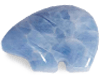 Blue Calcite Fetish Bear Carving