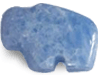 Blue Calcite Fetish Buffalo Carving