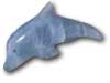 Blue Calcite Small Dolphin - Simple Shape