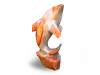 Desert Jasper Dolphin - Curled Tail