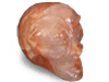 Fire Quartz Alien Skull