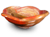 Petrified Wood Wavy Bowl