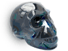 Blue Agate Skull