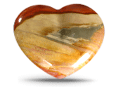 Desert Jasper Large Decorative Heart