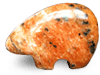 Orange Calcite Bear
