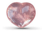 Rose Quartz, Hearts, (90 grams) Regular Quality