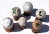 Set of 3 Sea Jasper Spheres (40-60mm)