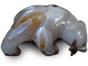 Agate Bear Eating Fish