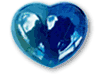 Blue Agate Heart 90g