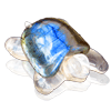 Girasol Turlte with labradorite shell