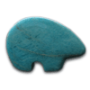 Amazonite Fetish Bear 1flat (18 pcs)