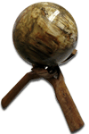 Large Wooden Tripod Sphere Stand