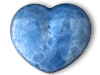 Blue Calcite Heart 6 inch