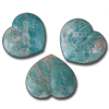 Amazonite Large Hearts 7-8 inch 2pcs