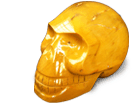 Yellow Jasper Skull