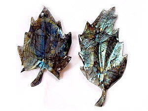 Small Labradorite Leaves