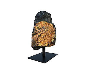 Fire Labradorite Rough On Base - Medium