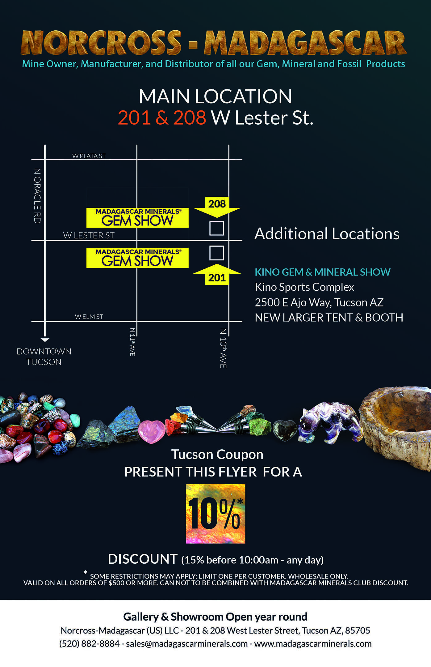 Tucson Gem Show 2024 Madagascar Minerals® Gem Show 2024
