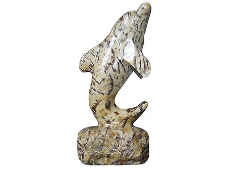 Zebradorite Large Curl-Tail Dolphin