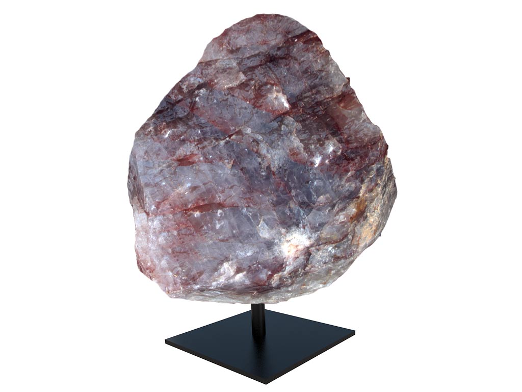 Fire Quartz Rough on Base - Large