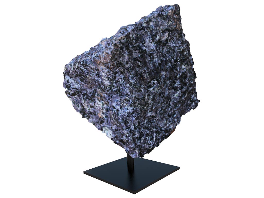 Indigo Gabbro Rough on Base - Large