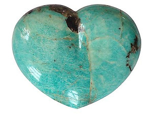 Amazonite Large Hearts 7-8 inch