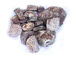 Ruby Tourmaline Rough - 5 LB bag