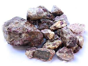 Ruby Tourmaline Rough - 5 LB bag