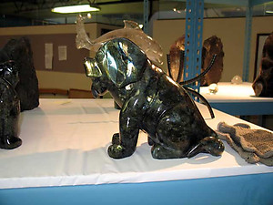 Labradorite Large Dog Sitting