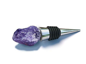 Amethyst Bottle Stoppers - Rough Top