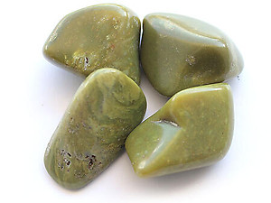 45-60 mm Green Opal Tumbled Stones