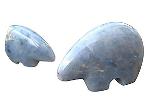 Blue Quartz Fetish Bears