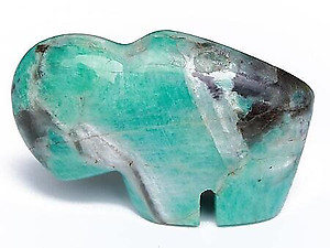 Amazonite Fetish Buffalos