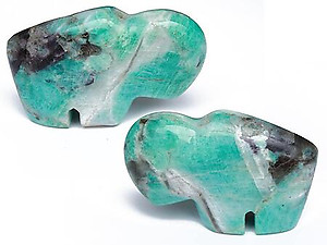 Amazonite Fetish Buffalos