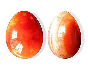 Carnelian Eggs 40-50 mm