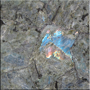 Labradorite Tile Peacock Blue (50 x 50 cm)