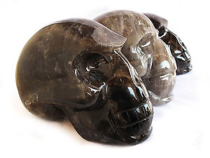 Smoky Quartz Skulls