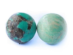 Amazonite Spheres 40- 50 mm