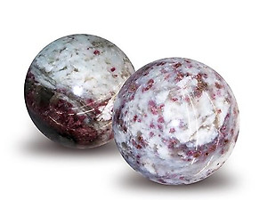 Ruby Tourmaline Spheres 40-50 mm