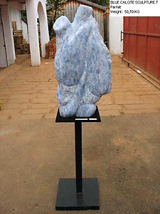 Blue Calcite Sculpture 