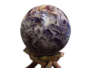 Amethyst Banded Large Sphere - 31 cm