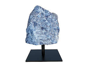 Blue Calcite Rough on Base - Small