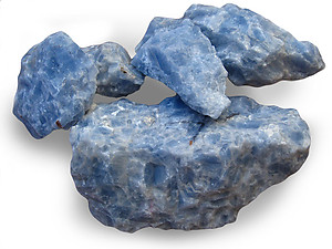 Blue Calcite Rough - 5 LB bag