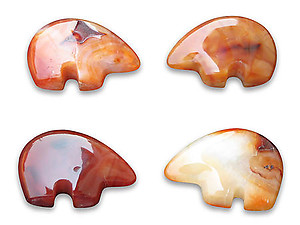 Carnelian Fetish Bears