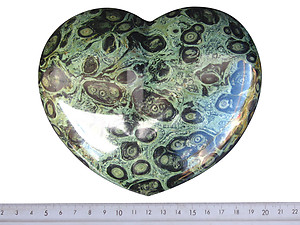 Crocodile Jasper Heart 6 inch