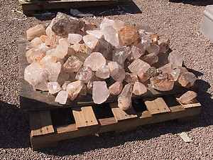 Quartz Crystal Rough - B Quality 5 lb Lot