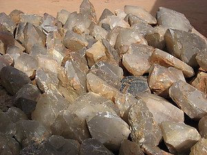 Quartz Crystal Rough - B Quality 5 lb Lot