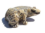 Zebradorite Large Frog