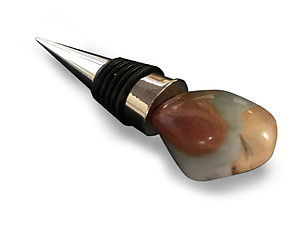 Desert Jasper Bottle Stopper - Polished Top