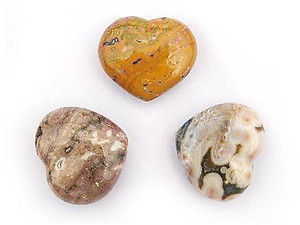 Sea Jasper Decorative Hearts